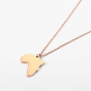 African Map Necklace
