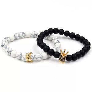 Crown bracelet duo