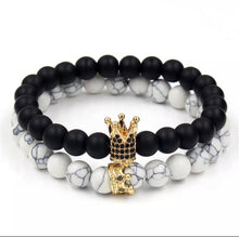 Load image into Gallery viewer, Crown bracelet duo
