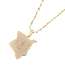 Load image into Gallery viewer, Kenyan Map Necklace
