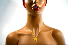 Load image into Gallery viewer, African Map Necklace
