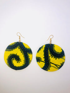 Ankara print hoop earrings