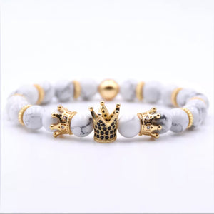 Gold Crowns and Stone Beads