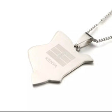 Load image into Gallery viewer, Kenyan Map Necklace
