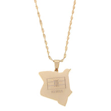 Load image into Gallery viewer, Kenyan Map Necklace

