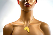 Load image into Gallery viewer, Large African map Necklace

